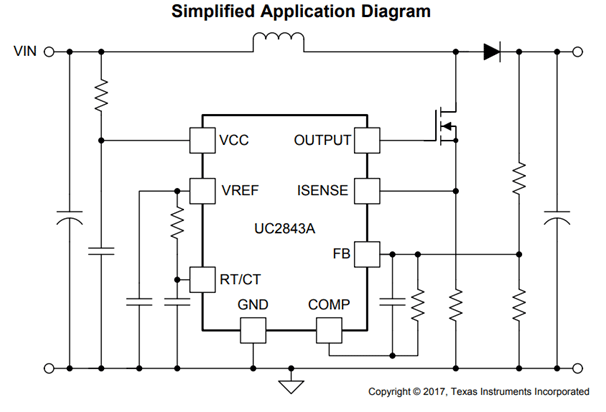 UC3843 PWM Controller IC Pinout, Features, Equivalent ...
