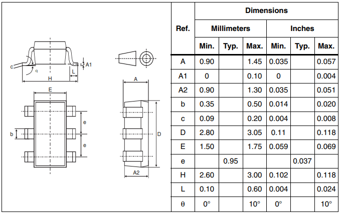 USBLC6 IC 2D-Model