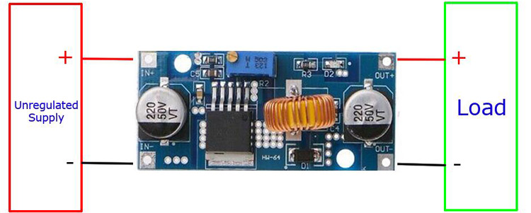 XL4015 Module Interfacing Diagram