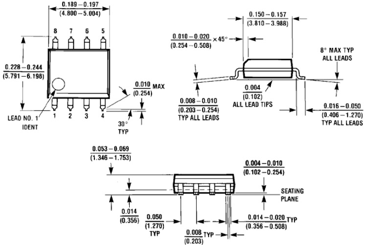 XPT8871 Dimensions