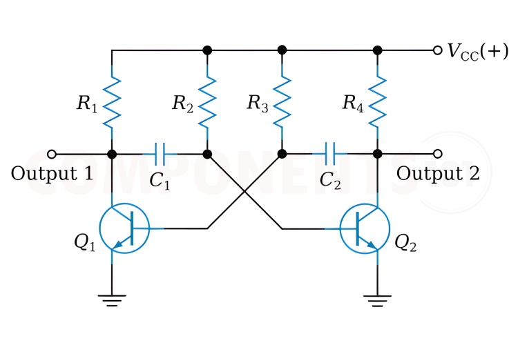 Astable Multivibrator Circuit Diagram