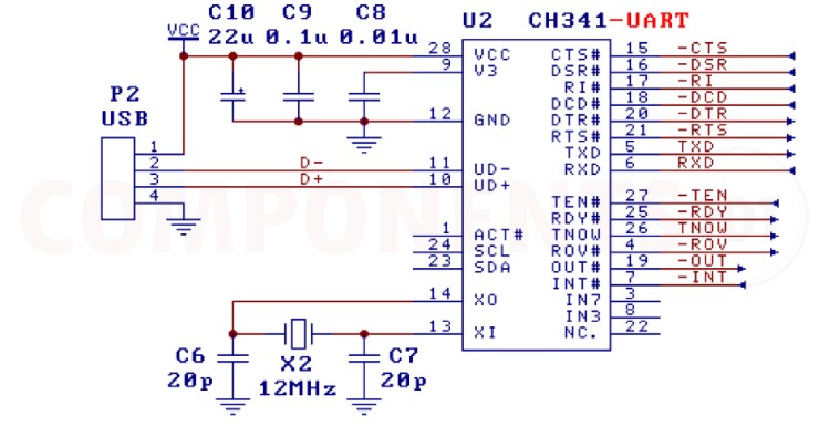 CH341 Circuit Diagram