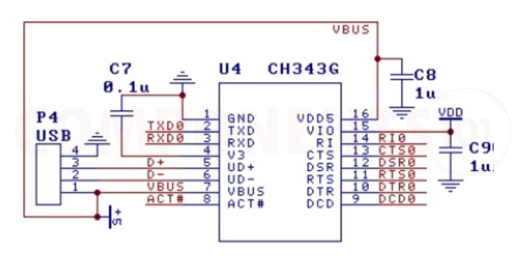 CH343 Circuit Diagram