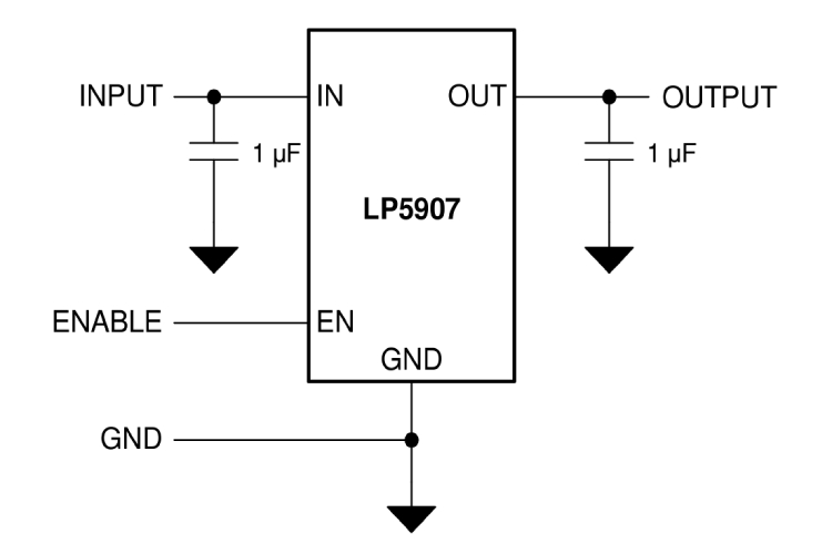 LP5907 Circuit Diagram