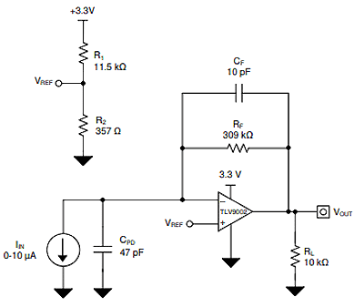  TLV9004 as Amplifier Circuit Diagram