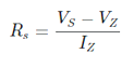 zener resistor formula