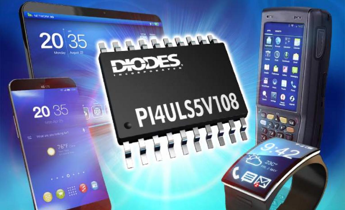 PI4ULS5V108 – 8-bit Bidirectional Level shifter for inter-IC communication operating on different voltages