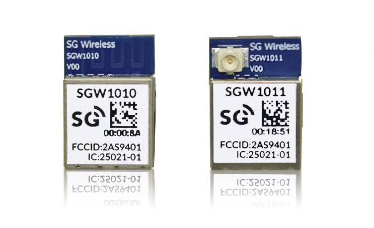 SGW101x – Wireless BLE Modules with nRF52840 SoC for IoT Applications
