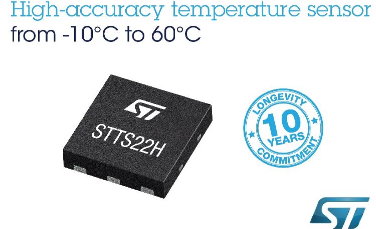 STTS22H - High Accuracy Temperature Sensor with Low Operating and Standby Current