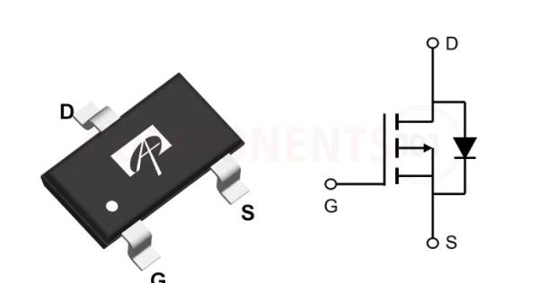 AO3401A Schematic Symbol