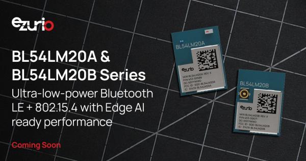 Ezurio BL54LM20 Series Bluetooth LE Modules with Edge AI