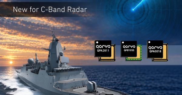 Qorvo QPB1055, QPA2311, QPA0018 C-Band Radar Front End Components