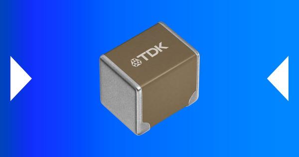 TDK CN series low-resistance soft-termination SMD Multilayer Ceramic Capacitors (MLCCs) in 3225 format, rated 100V, 10μF…