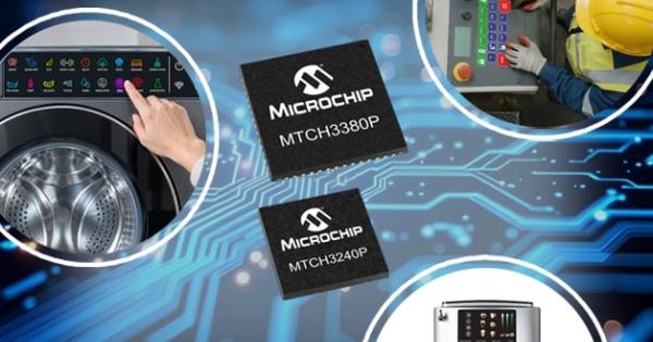 Microchip MTCH3380P and MTCH3240P Turnkey Touch Controllers