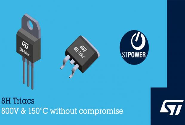 800V 8H Snubberless Triacs from STMicroelectronics