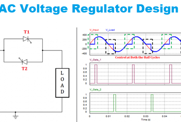 Firing Angle of an SCR for AC Voltage Regulator Design