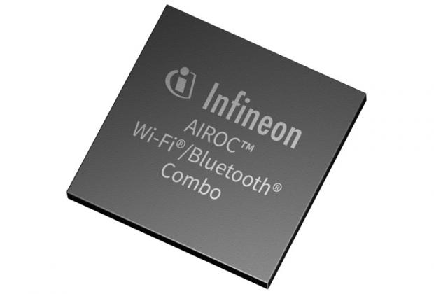 AIROC CYW43455 Wi-Fi and Bluetooth combo chip from Infineon Technologies