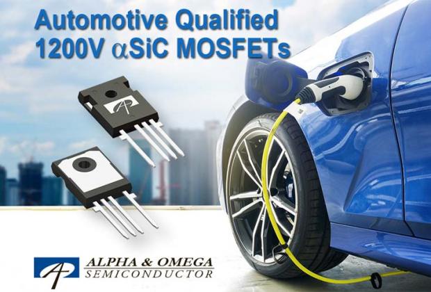 AOM033V120X2Q Automotive Grade 1200V/33mΩ αSiC MOSFETs