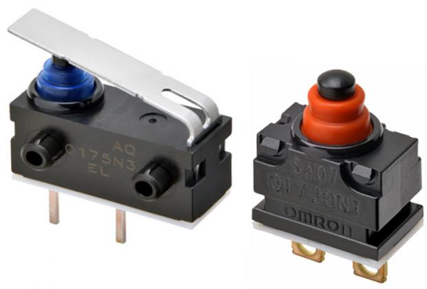 D2GW and D2AW Microswitches