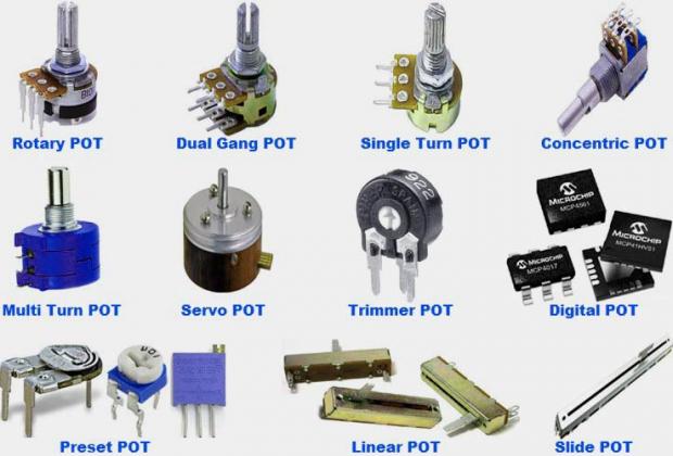 Different Types of Potentiometers