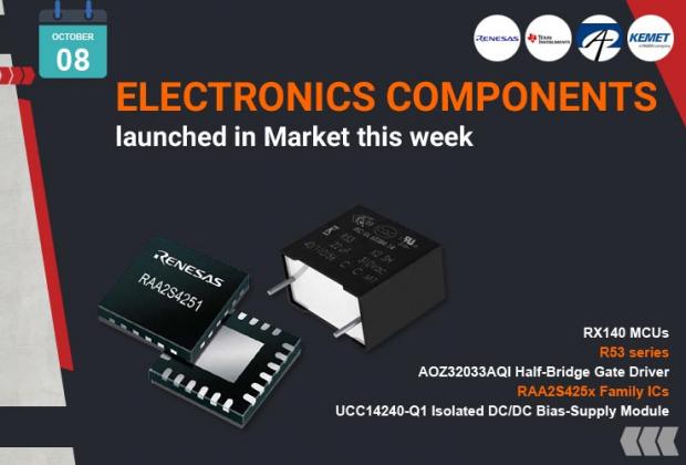 Electronic Components Launched in Market this Week - 8 OCTOBER