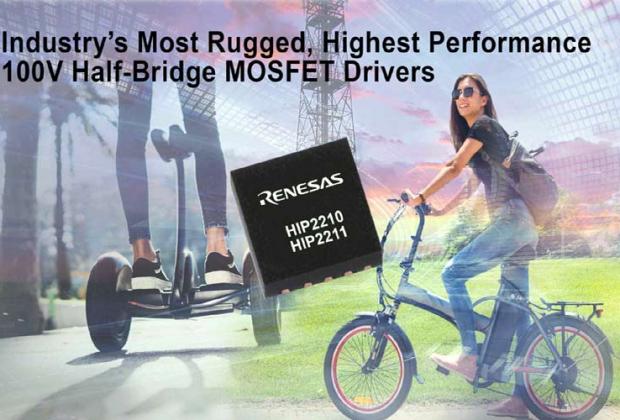 HIP2211 and HIP2210 MOSFET Drivers from RENESAS