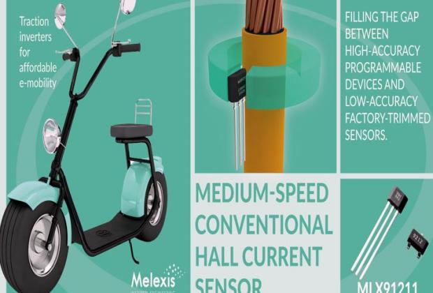 MLX91211 Hall-Effect Current-Sensing IC from Melexis
