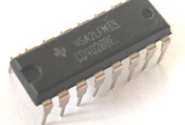 IC CD4026 7-Segment Counter