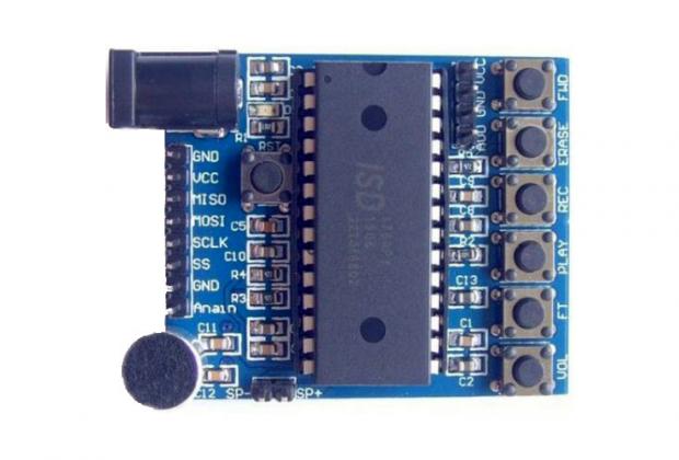 Voice Recorder/Playback Module using ISD1760
