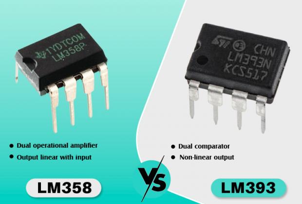 Difference between LM393 and LM358