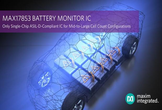 MAX17853 - Battery Monitoring IC for High Voltage Data Acquisition Systems
