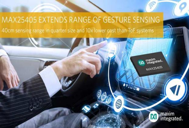 MAX25405 Infrared-Based Dynamic Gesture Sensor