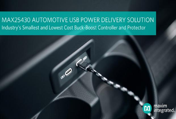 Maxim Integrated’s MAX25430 Automotive Buck-Boost Controller