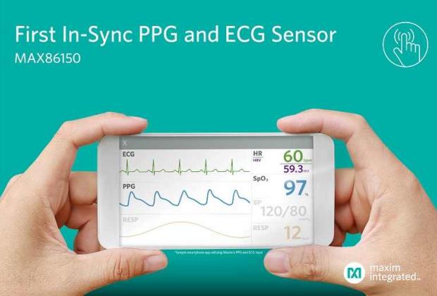 MAX86150 – Integrated Electrocardiogram (ECG) and Photoplethysmogram (PPG) Bio-Sensor for mobile health monitoring