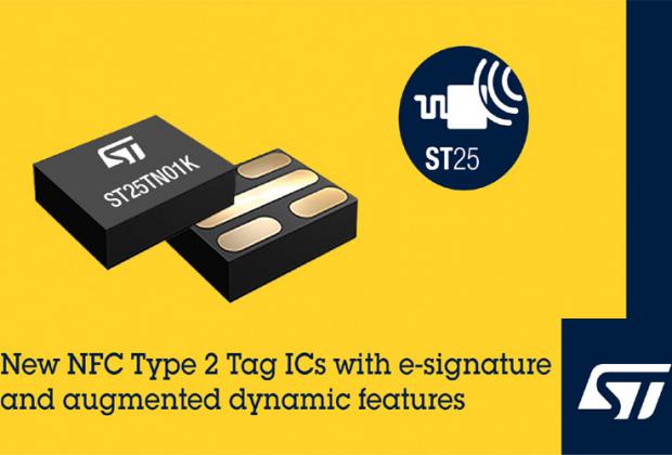 NFC Type 2 Tag ICs from STMicroelectronics