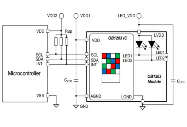 OB1203 - All in one Biosensor Module for Heart Rate Measurement in Mobile and Wearable Devices