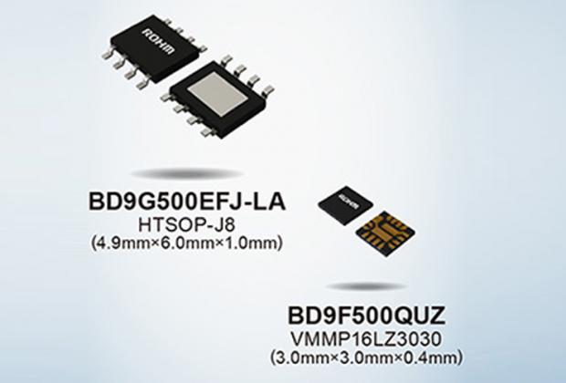 BD9G500EFJ-LA and BD9F500QUZ Buck DC/DC Converter ICs