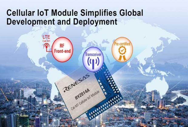 Renesas' RYZ014A Cellular IoT Module