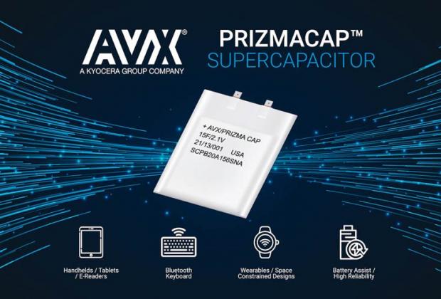 AVX SCP Series PrizmaCap Supercapacitor