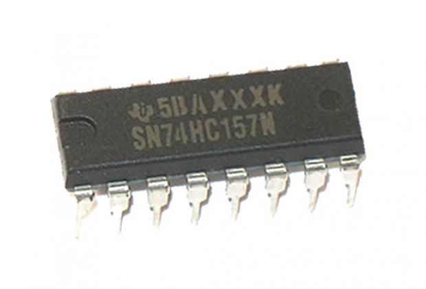 4X SN74HC157N IC digital Multiplexer,nichtinvertierend Kanäle 4 IN 2 THT TEXA 
