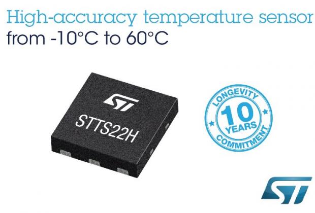 STTS22H - High Accuracy Temperature Sensor with Low Operating and Standby Current