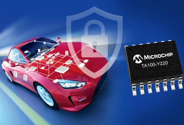 TrustAnchor100 (TA100) CryptoAutomotive Security IC from Microchip