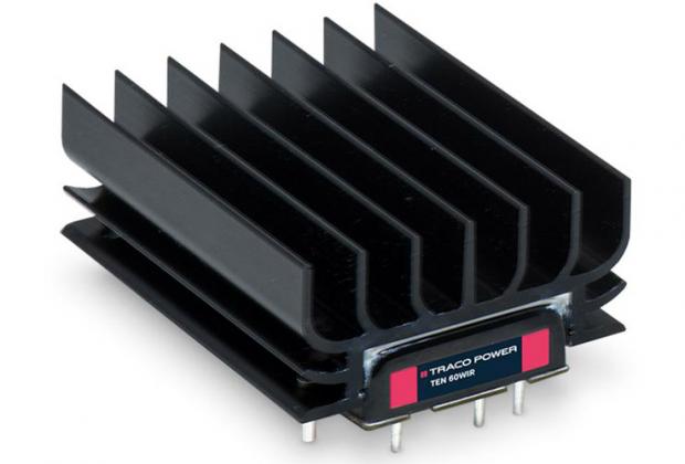 TEN60WIR 60 Watt DC/DC Converter with Preassembled Heatsink