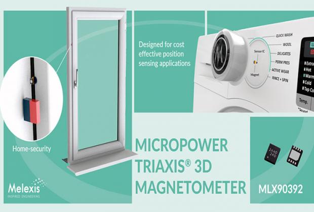 MLX90392 Three-axis Magnetic Field Sensor