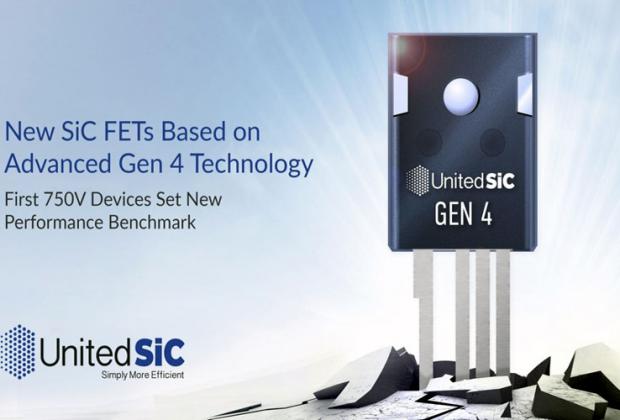Gen 4 UJ4C Series of 750V SiC FETs from UnitedSiC