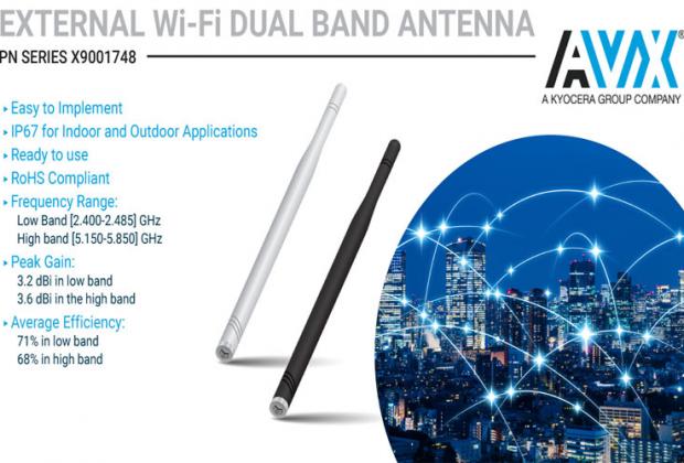 X9001748 Series External, Dual-Band Wi-Fi Antennas