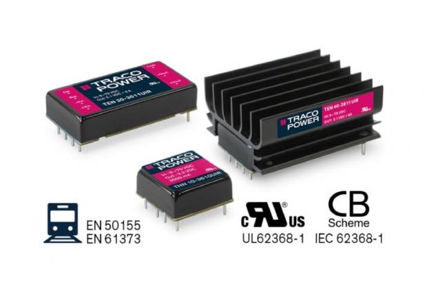 Compact 10, 30, and 40 Watt Railway DC/DC Converters 