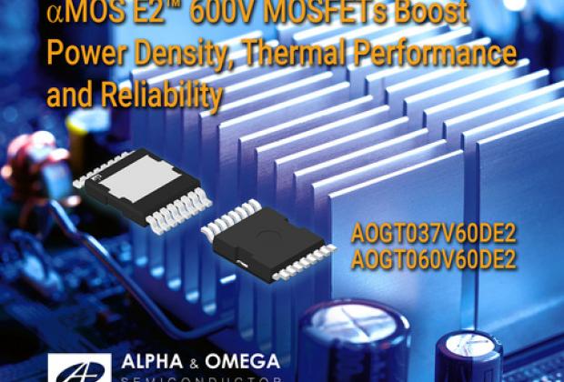 AOS αMOS E2 600V Super Junction MOSFETs
