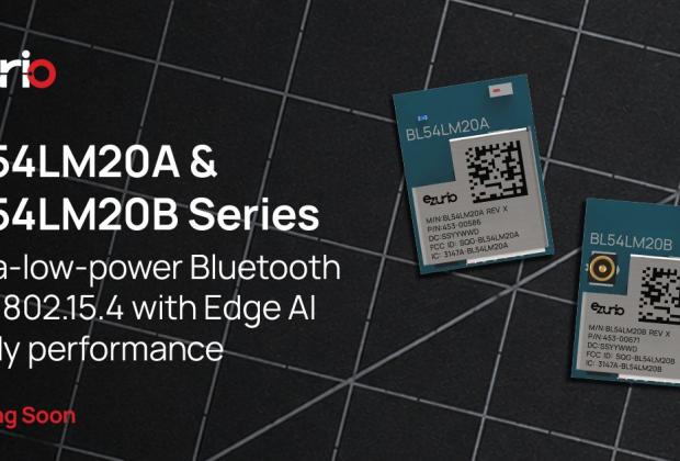 Ezurio BL54LM20 Series Bluetooth LE Modules with Edge AI