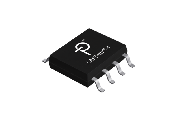 Power Integrations CAPZero-4 X-capacitor discharge IC, a small integrated circuit package designed for power management.
